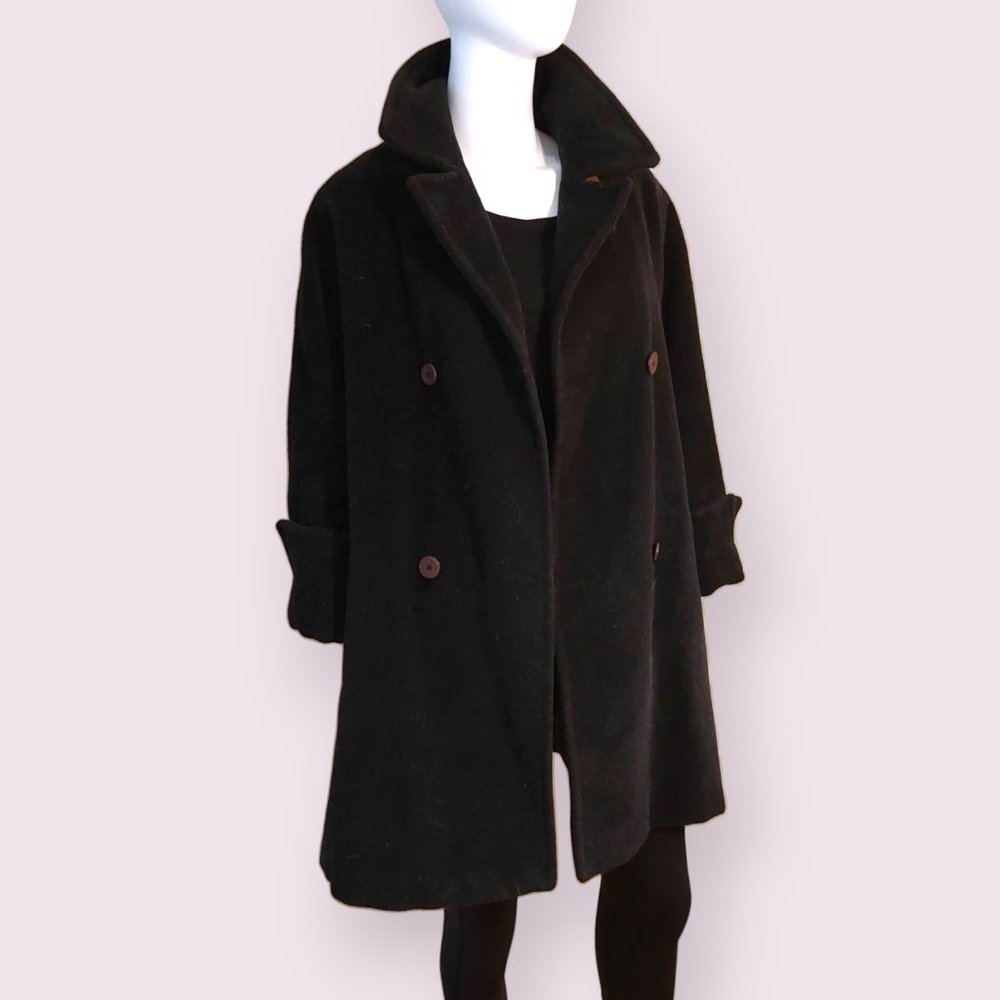 Vintage Alpaca Wool Hilary Radley Pea Coat